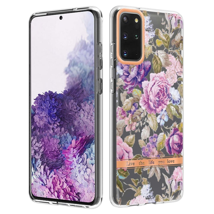 For Samsung Galaxy S20+ Flowers and Plants Series IMD TPU Phone Case