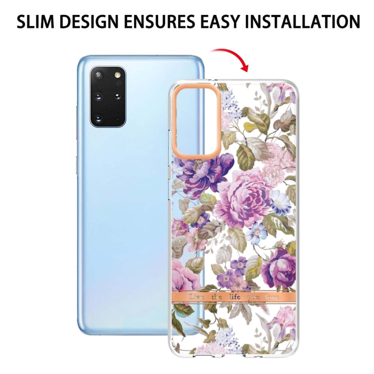 For Samsung Galaxy S20+ Flowers and Plants Series IMD TPU Phone Case