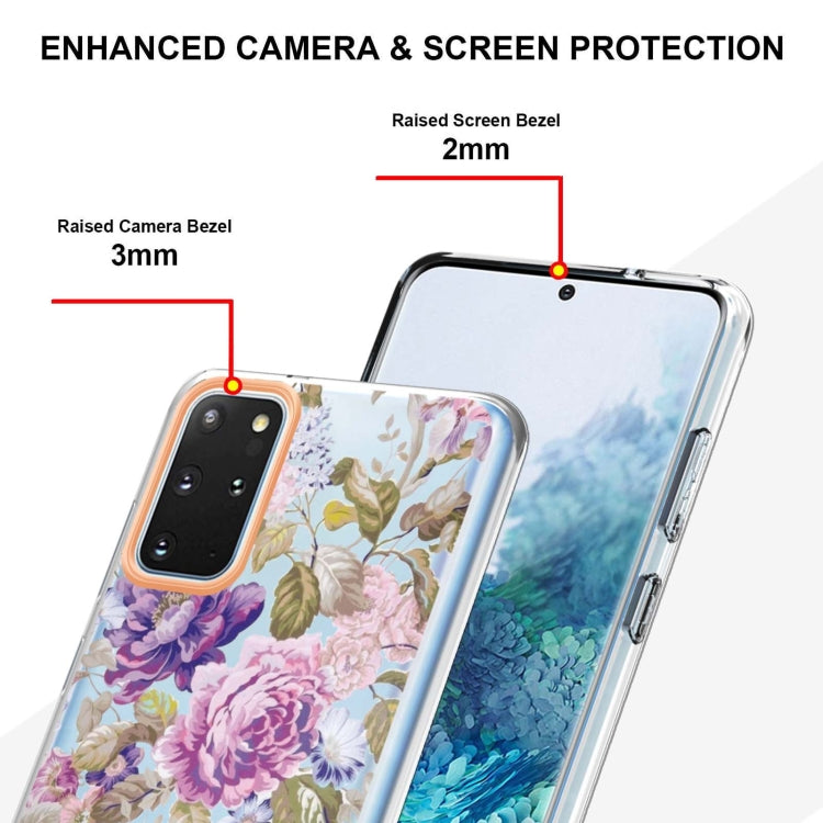 For Samsung Galaxy S20+ Flowers and Plants Series IMD TPU Phone Case