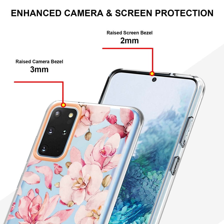 For Samsung Galaxy S20+ Flowers and Plants Series IMD TPU Phone Case