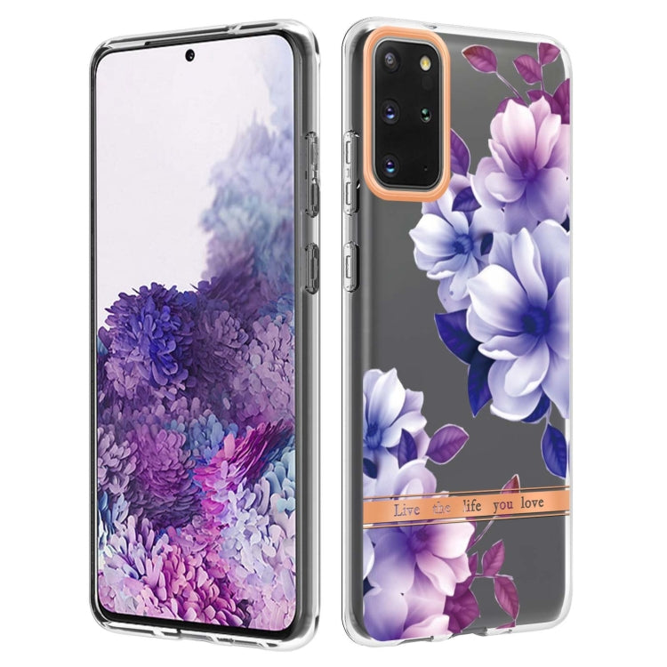 For Samsung Galaxy S20+ Flowers and Plants Series IMD TPU Phone Case