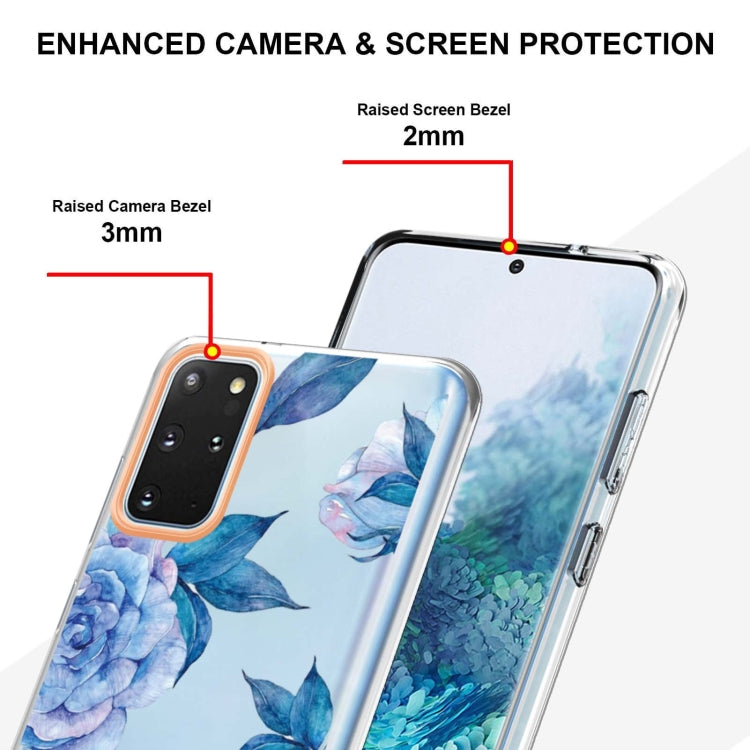 For Samsung Galaxy S20+ Flowers and Plants Series IMD TPU Phone Case