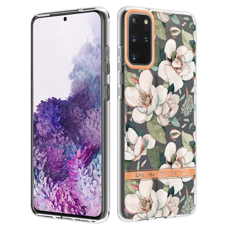 For Samsung Galaxy S20+ Flowers and Plants Series IMD TPU Phone Case
