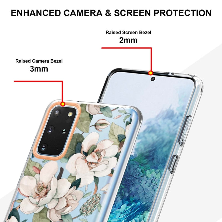 For Samsung Galaxy S20+ Flowers and Plants Series IMD TPU Phone Case