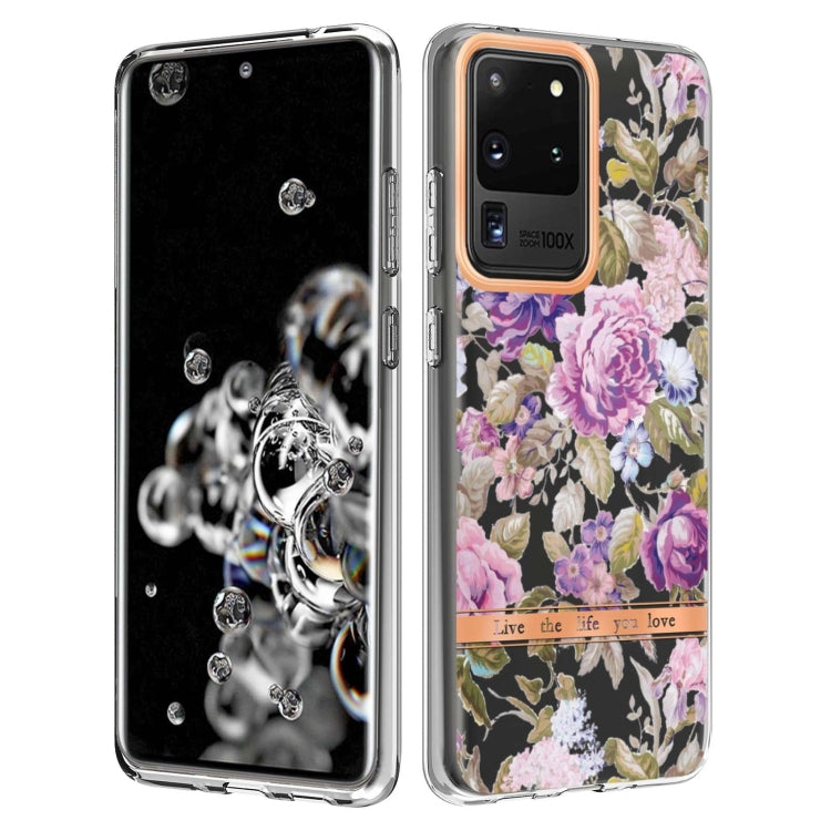 For Samsung Galaxy S20 Ultra Flowers and Plants Series IMD TPU Phone Case