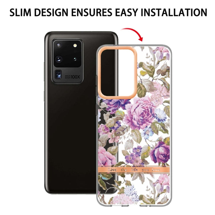 For Samsung Galaxy S20 Ultra Flowers and Plants Series IMD TPU Phone Case
