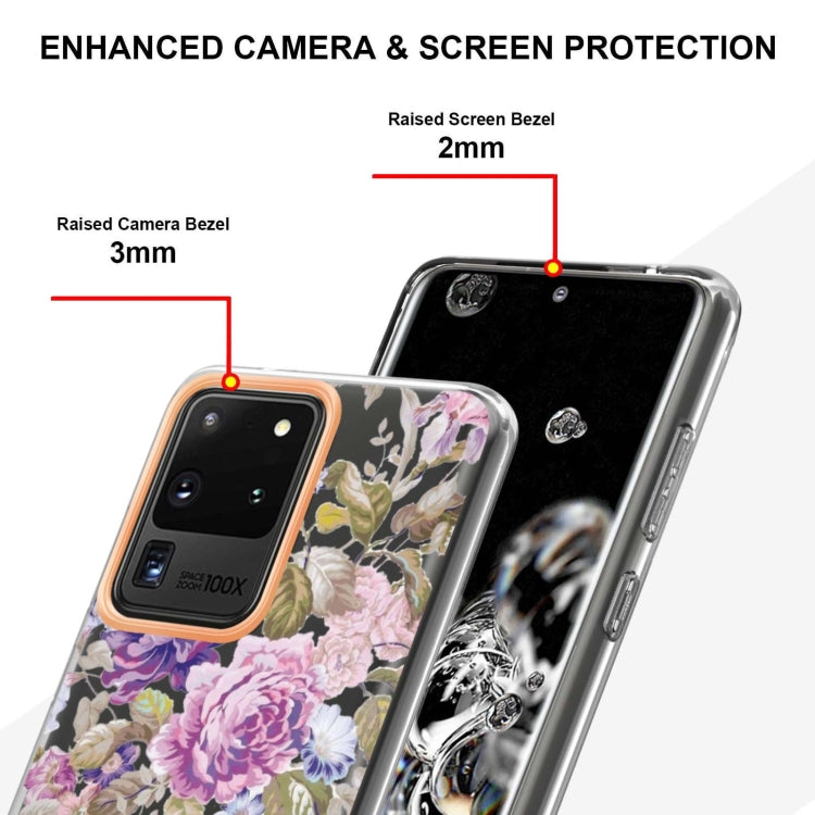 For Samsung Galaxy S20 Ultra Flowers and Plants Series IMD TPU Phone Case