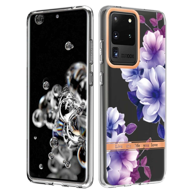 For Samsung Galaxy S20 Ultra Flowers and Plants Series IMD TPU Phone Case