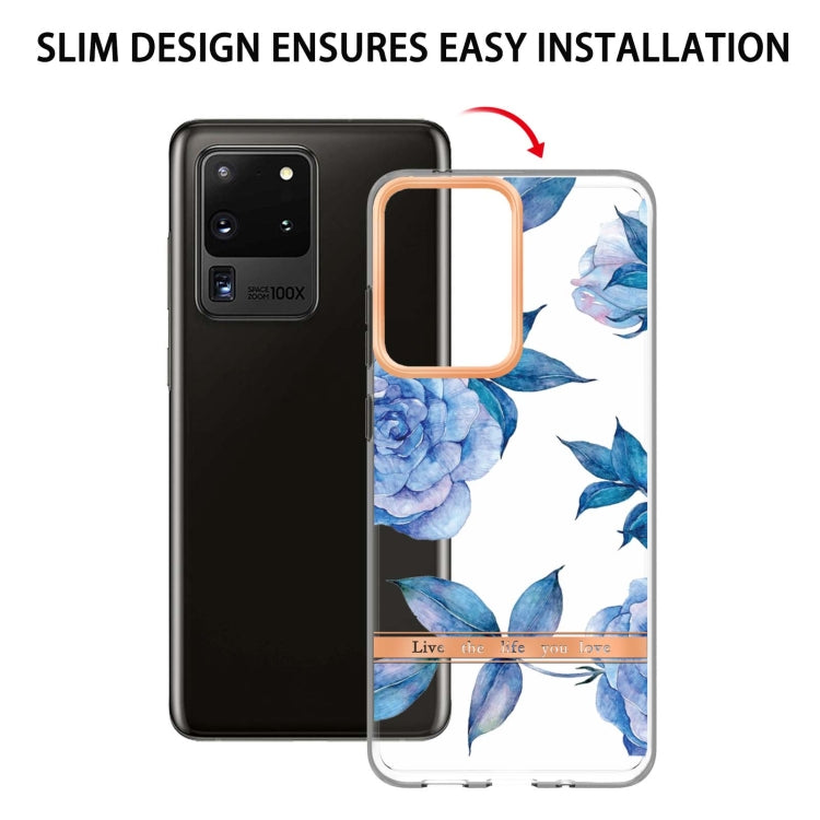 For Samsung Galaxy S20 Ultra Flowers and Plants Series IMD TPU Phone Case