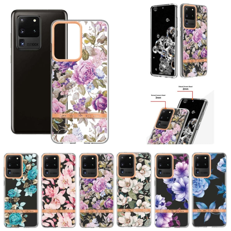 For Samsung Galaxy S20 Ultra Flowers and Plants Series IMD TPU Phone Case