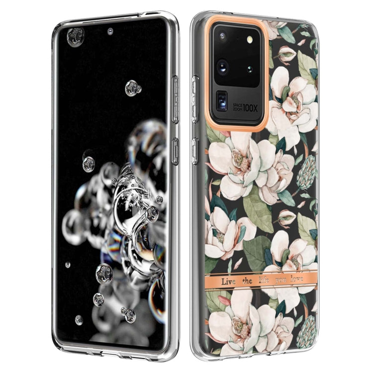 For Samsung Galaxy S20 Ultra Flowers and Plants Series IMD TPU Phone Case
