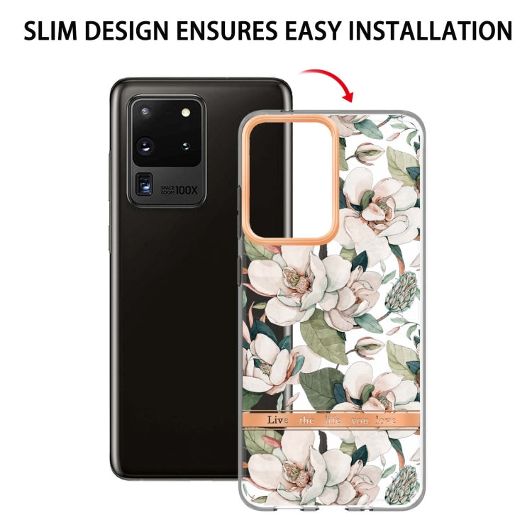 For Samsung Galaxy S20 Ultra Flowers and Plants Series IMD TPU Phone Case