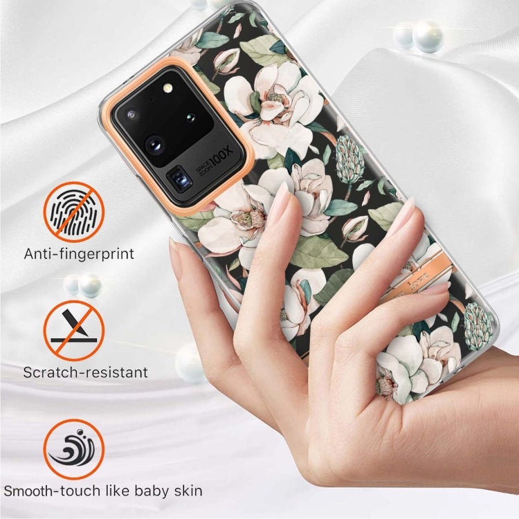 For Samsung Galaxy S20 Ultra Flowers and Plants Series IMD TPU Phone Case