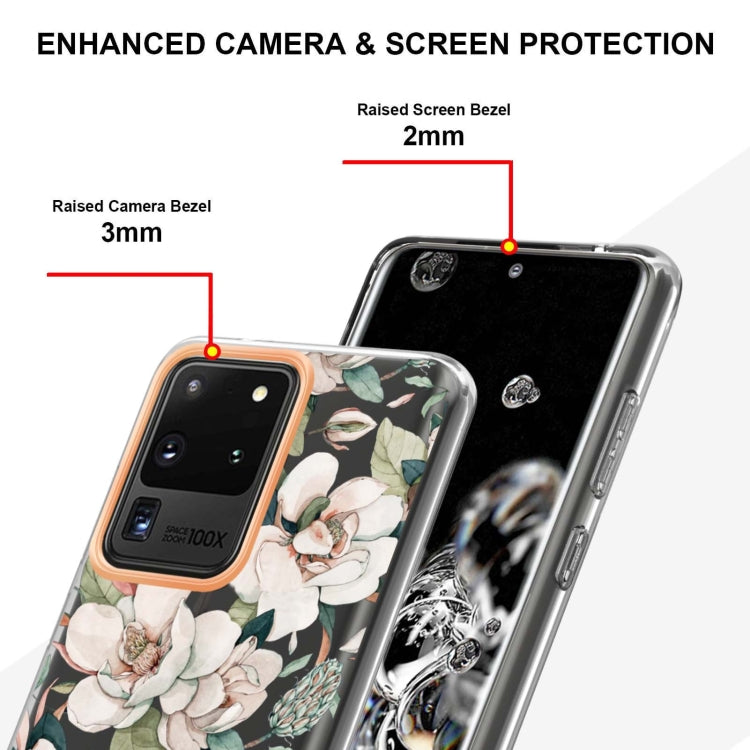For Samsung Galaxy S20 Ultra Flowers and Plants Series IMD TPU Phone Case
