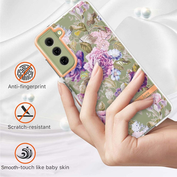 For Samsung Galaxy S21 FE 5G Flowers and Plants Series IMD TPU Phone Case
