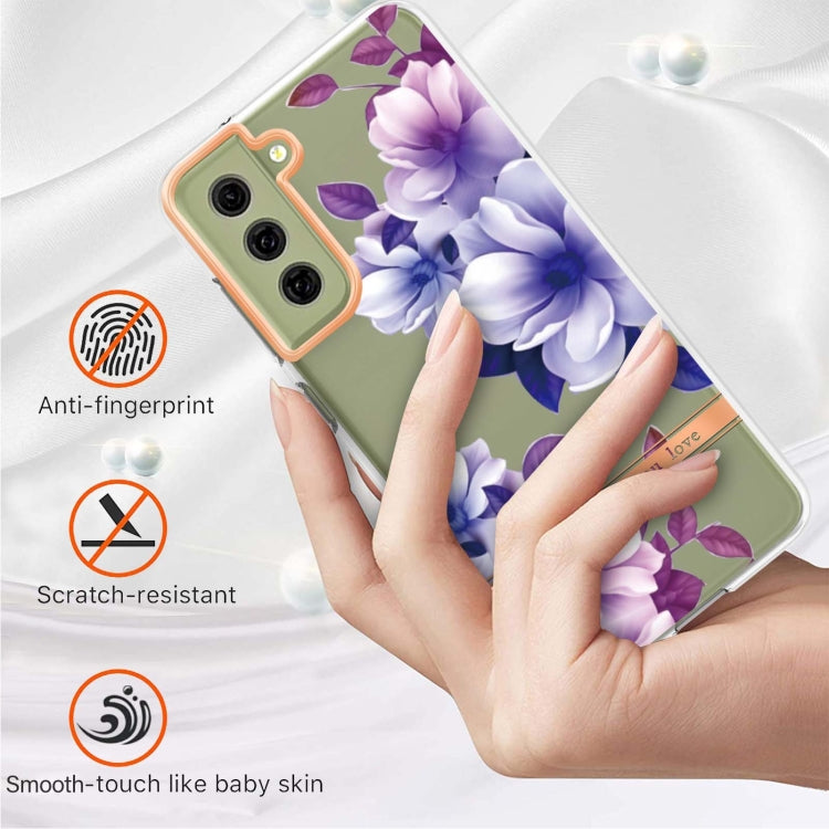 For Samsung Galaxy S21 FE 5G Flowers and Plants Series IMD TPU Phone Case