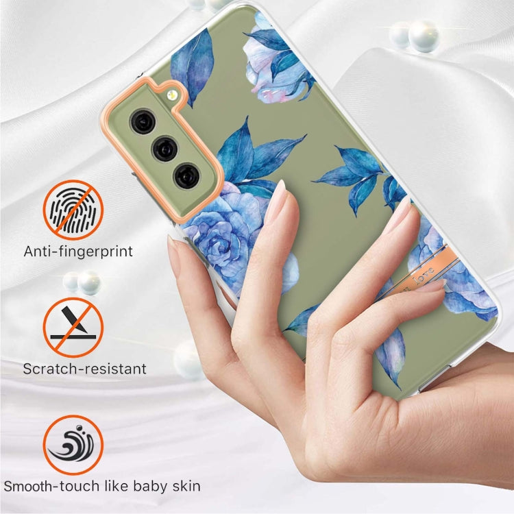 For Samsung Galaxy S21 FE 5G Flowers and Plants Series IMD TPU Phone Case