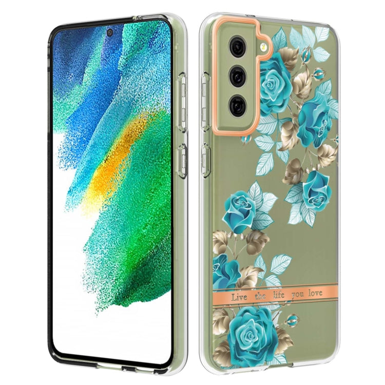 For Samsung Galaxy S21 FE 5G Flowers and Plants Series IMD TPU Phone Case