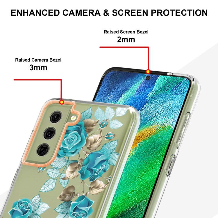 For Samsung Galaxy S21 FE 5G Flowers and Plants Series IMD TPU Phone Case