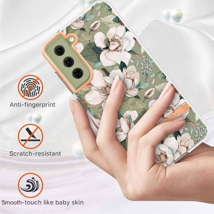 For Samsung Galaxy S21 FE 5G Flowers and Plants Series IMD TPU Phone Case