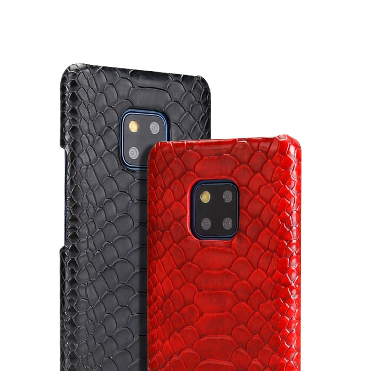 For Huawei Mate 20 Pro Snakeskin Texture PC + PU Case
