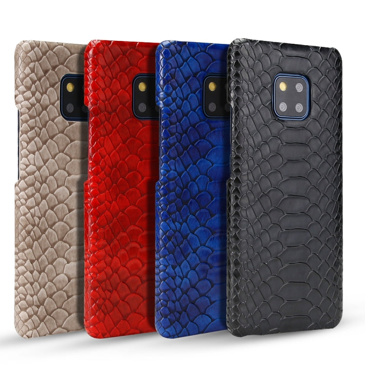 For Huawei Mate 20 Pro Snakeskin Texture PC + PU Case