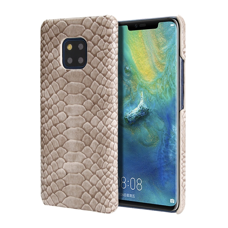 For Huawei Mate 20 Pro Snakeskin Texture PC + PU Case