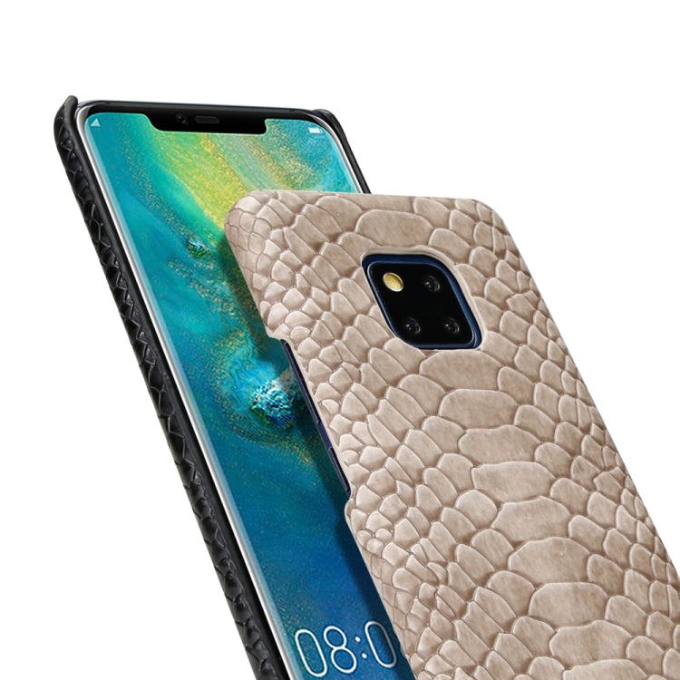 For Huawei Mate 20 Pro Snakeskin Texture PC + PU Case