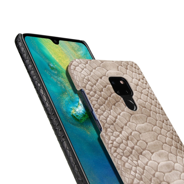 For Huawei Mate 20 Snakeskin Texture PC + PU Case
