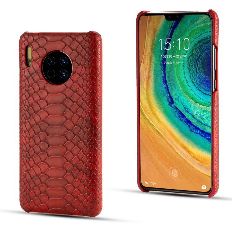 For Huawei Mate 30 Snakeskin Texture PC + PU Case