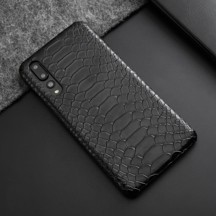 For Huawei P20 Snakeskin Texture PC + PU Case