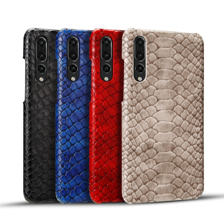 For Huawei P20 Pro Snakeskin Texture PC + PU Case