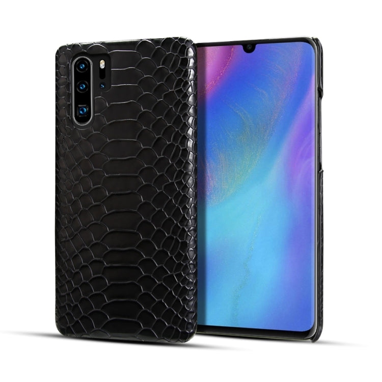 For Huawei P30 Pro Snakeskin Texture PC + PU Case