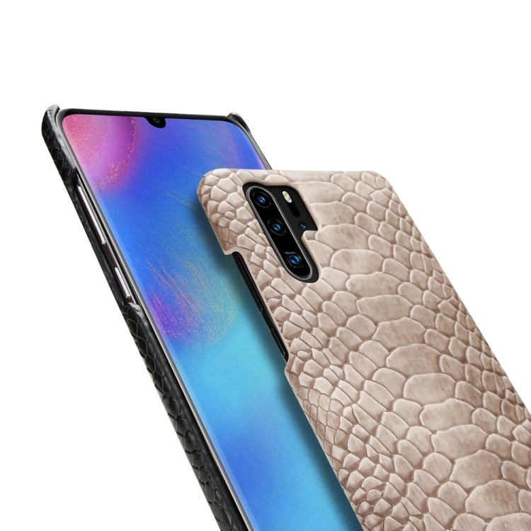 For Huawei P30 Pro Snakeskin Texture PC + PU Case