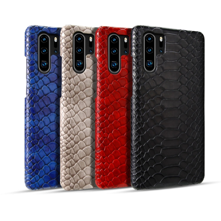 For Huawei P30 Pro Snakeskin Texture PC + PU Case