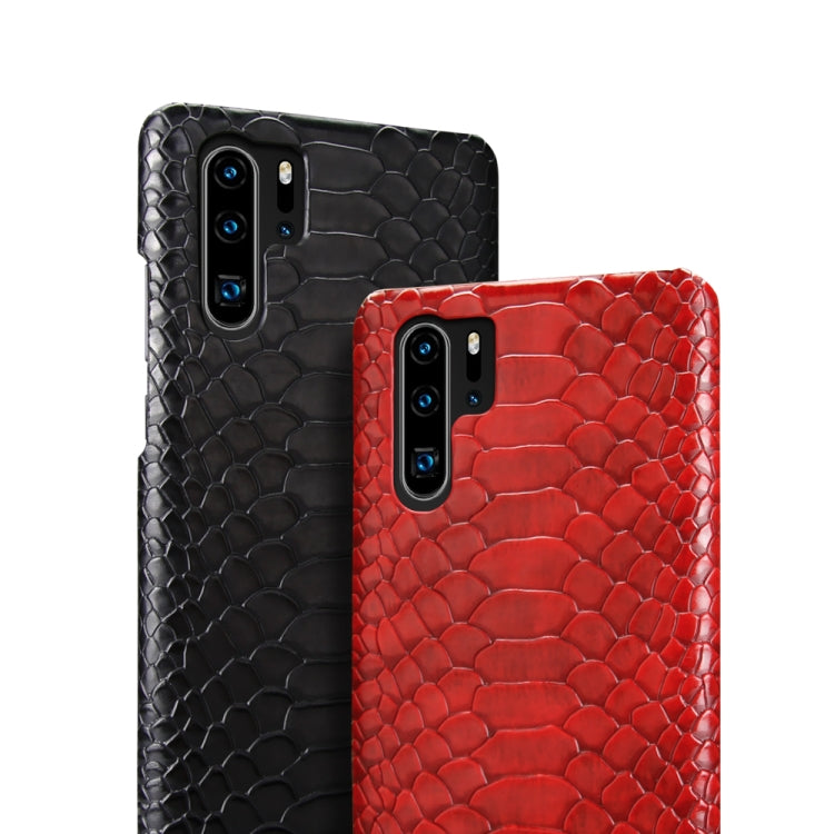 For Huawei P30 Pro Snakeskin Texture PC + PU Case