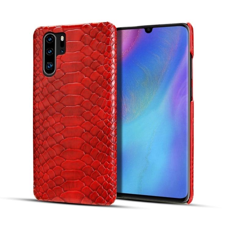 For Huawei P30 Pro Snakeskin Texture PC + PU Case