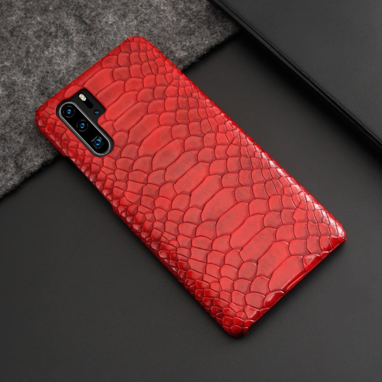 For Huawei P30 Pro Snakeskin Texture PC + PU Case