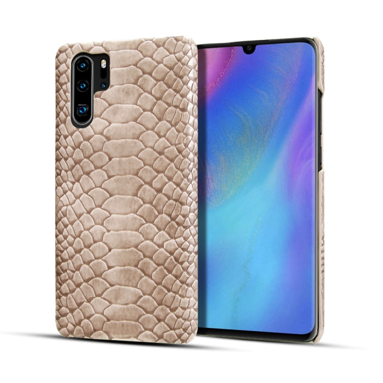 For Huawei P30 Pro Snakeskin Texture PC + PU Case