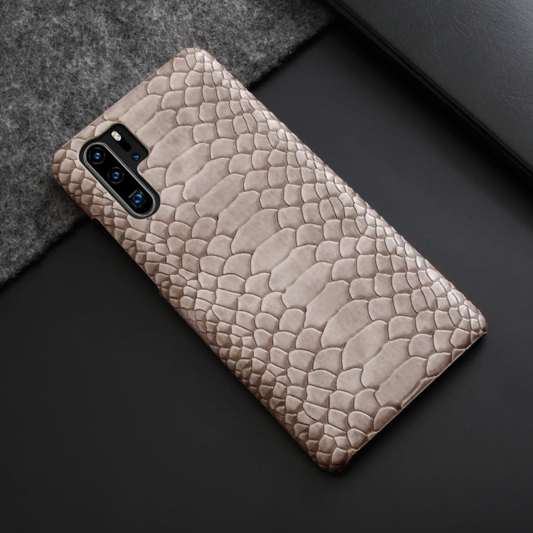 For Huawei P30 Pro Snakeskin Texture PC + PU Case