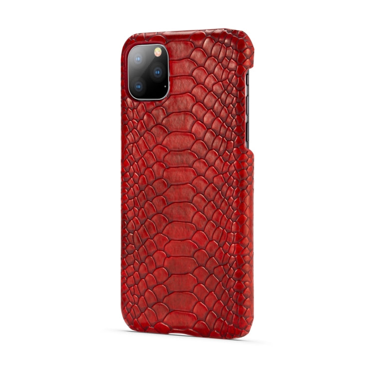 For iPhone 11 Snakeskin Texture PC + PU Case