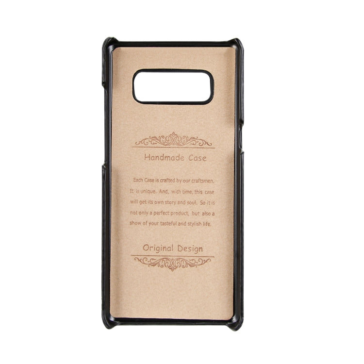 For Galaxy Note8 Snakeskin Texture PC + PU Case