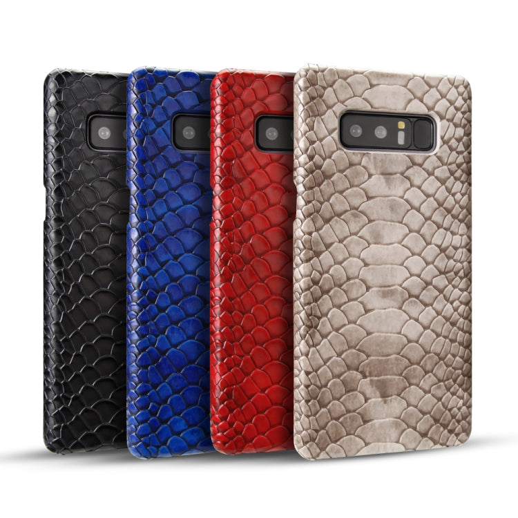 For Galaxy Note8 Snakeskin Texture PC + PU Case