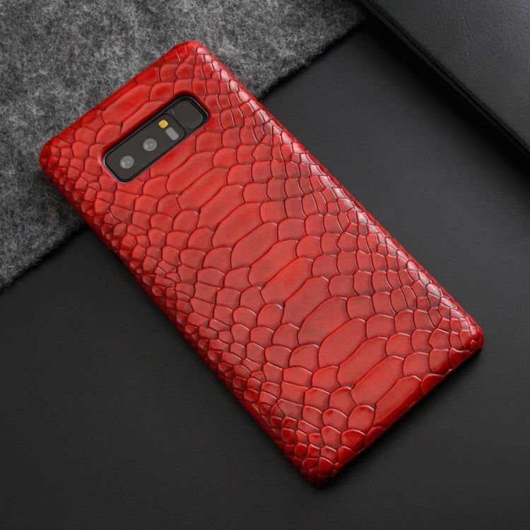 For Galaxy Note8 Snakeskin Texture PC + PU Case