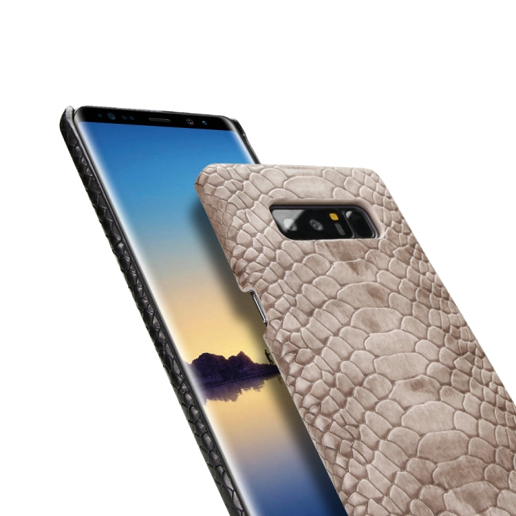 For Galaxy Note8 Snakeskin Texture PC + PU Case