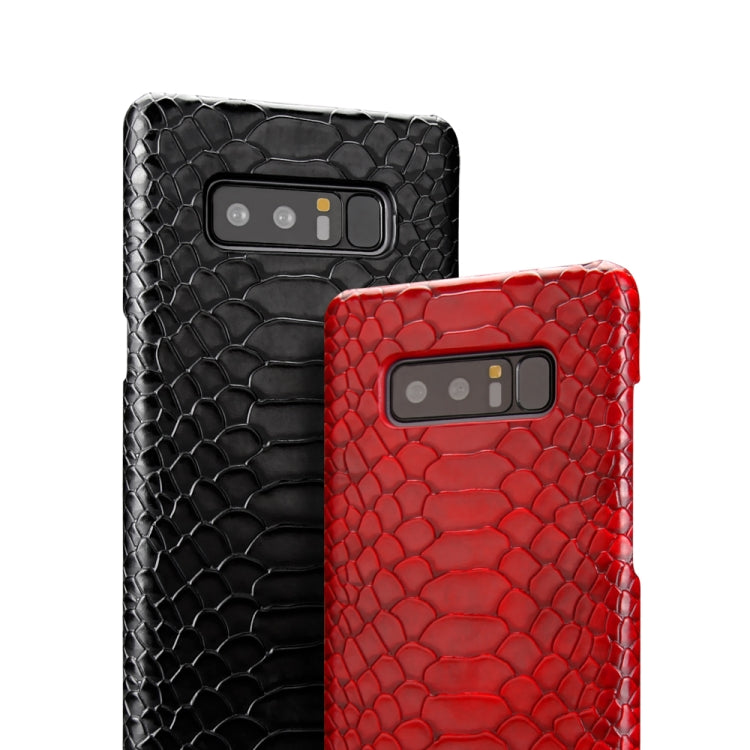 For Galaxy Note8 Snakeskin Texture PC + PU Case