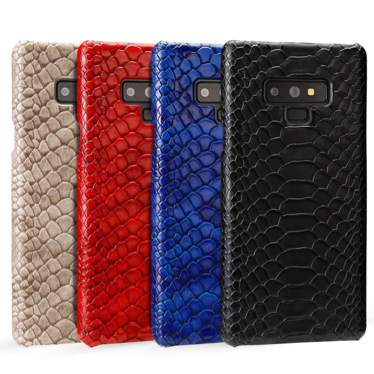 For Galaxy Note9 Snakeskin Texture PC + PU Case