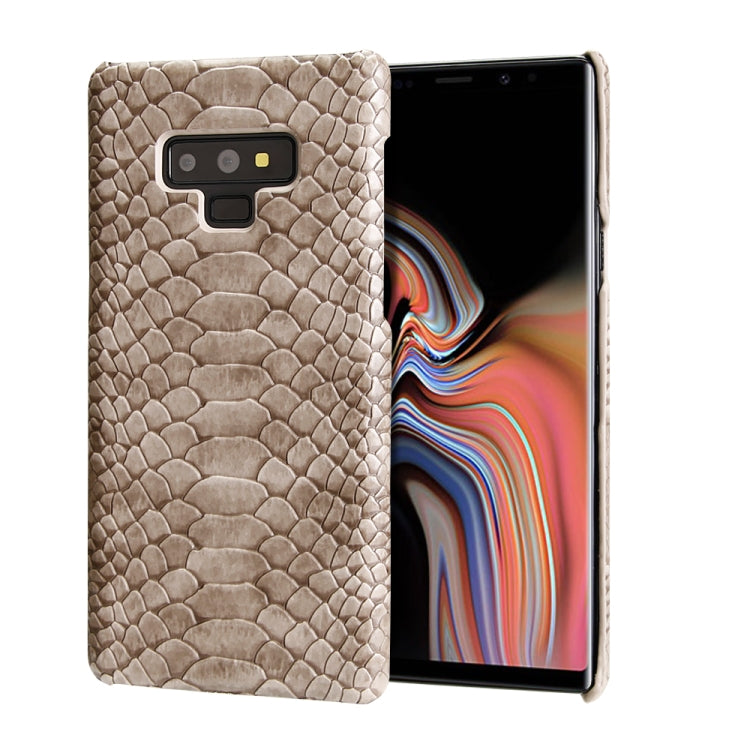 For Galaxy Note9 Snakeskin Texture PC + PU Case