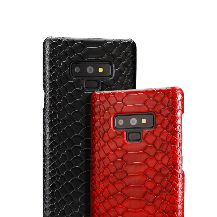 For Galaxy Note9 Snakeskin Texture PC + PU Case