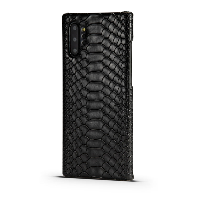 For Galaxy Note10 Snakeskin Texture PC + PU Case